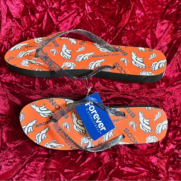 NFL Denver Broncos Flip Flops - Picture 2 of 8